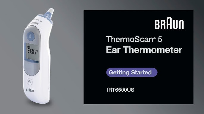 Braun ThermoScan 5 Ear Thermometer IRT6500/IRT6020 - How to Change from  Fahrenheit to Celsius 