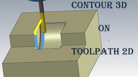 CONTOUR 3D on TOOLPATH 2D in MasterCam