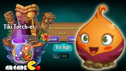Plants Vs Zombies 2: New World Ice Age Revealed Tiki Torch-er Level 34 Gameplay