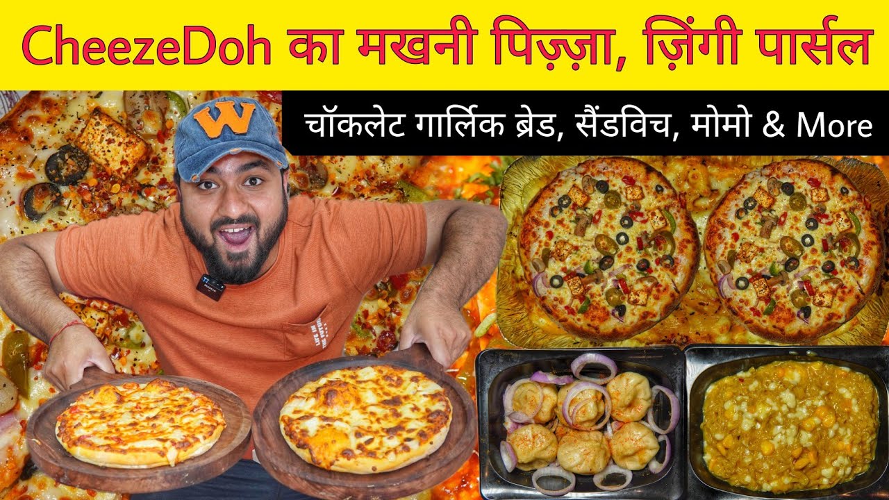 CheezeDoh Makhani Pizza, Pizza Sandwich, Zingy Parcel & More || Moradabad Street Food