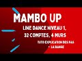 Mambo up  line dance niveau debutant tuto danse  explication des pas 32 comptes 4 murs