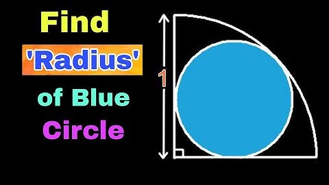 Find the Radius of the Inner Circle | Olympiad Geometry Questions