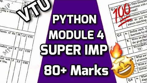 INTRODUCTION TO PYTHON PROGRAMMING MODULE 1 SUPER IMPORTANT|BPLCK105B/BPLCK205B PASSING PACKAGE #vtu