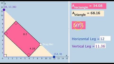 Calculus Optimization Problem: Rectangle Inside Right Triangle