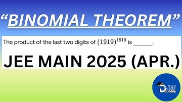 The product of the last two digits of (1919)¹⁹¹⁹ is:...| Doubtify JEE