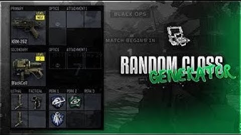 BEST TURN ON EVER???? | RANDOM CLASS GENERATOR | bo3