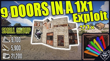 The Insane Airlock Base - Rust Exploit - Small Group Base - Building 3.0