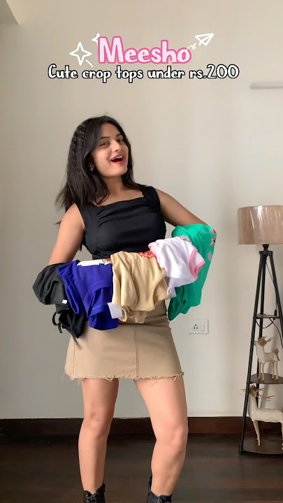 Link ☝️ Meesho Cute crop tops Under rs.200🎀 #meesho #tops