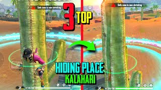 Top 3 Hiding Place in Kalahari Map | Garena Free Fire 