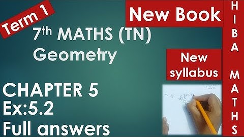 TN Samacheer 7th maths chapter 5 exercise 5.2 full answers new book new syllabus