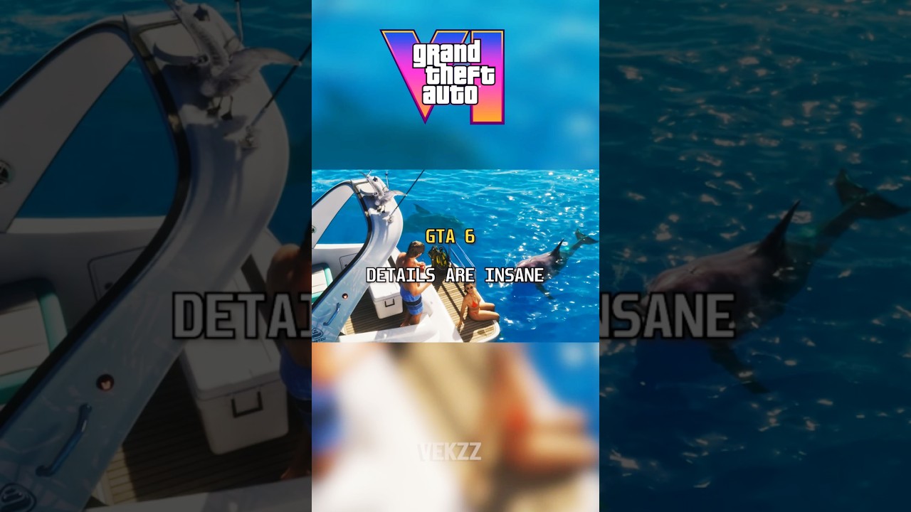 GTA 6 IS INCREDIBLE DETAILELD! 🤯🔥#gta #gta6 #gta5 #shorts #gameplay #rockstar