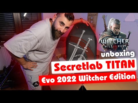 მხედვარი ჩემ Gaming ოთახში Secretlab TITAN Evo 2022 Witcher Edition UNBOXING