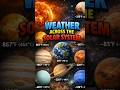 Extreme Weather Across the Solar System From the Sun to Pluto #shortvideo #shorts #short #shortsfee