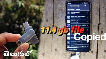 How To Copy Large Files to SanDisk Pendrive🔥|2023| what is Parameters Not Allowed in telugu