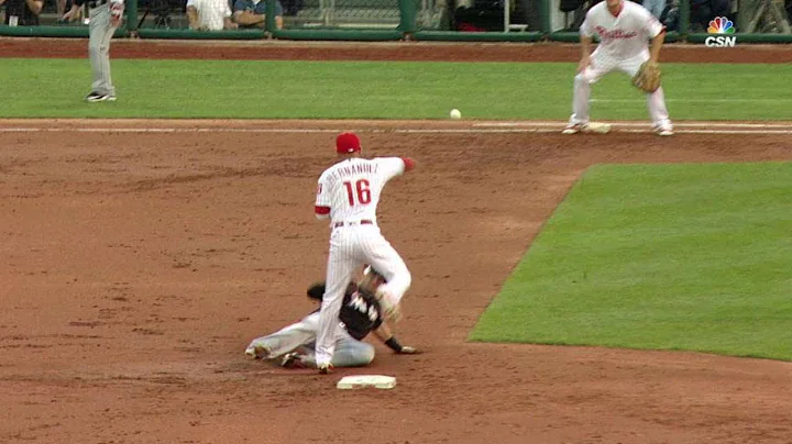 MIA@PHI: Franco starts a 5-4-3 double play