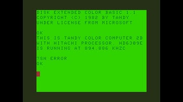 Tandy Radio Shack - Color Computer 2B (HD6309)