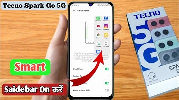 How To Enable Smart Sidebar in tecno spark go 5g | tecno spark go 5g  Smart Features