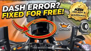 KTM 390 Adventure Dash Error Fixed Under Warranty! + Oil & Tire Change