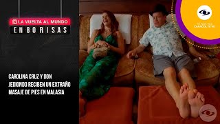 Carolina Cruz Y Don Jediondo Se Hacen Un Masaje De Pies, Premio O Castigo?