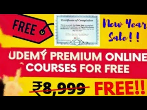 "Udemy Free Courses With Free Certificate | Study Online Through Best Courses | Students Must Watch"