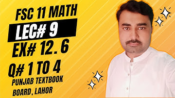 11th Class Math || Chapter No: 12 Application of Trigonometry || Exercise 12.6 Question No: 1 to 8