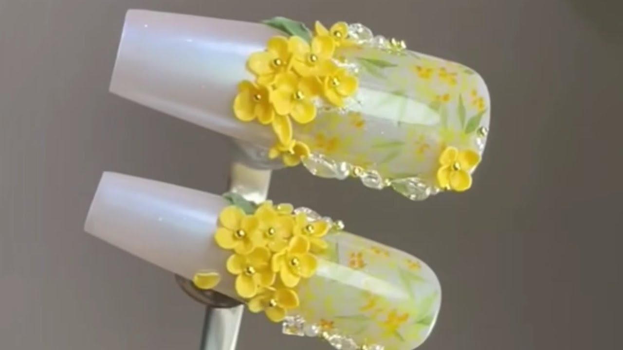 New nail art flower designs New EASY NAIL IDEAS |HUGEnail art compilation satisfying nai…