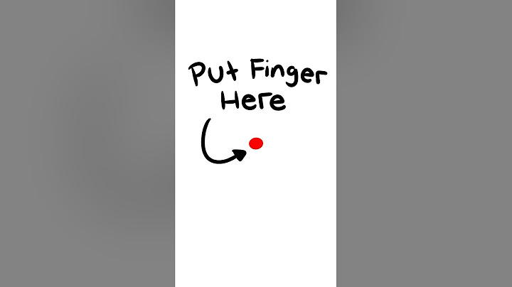 put your finger here. trust me. #animation