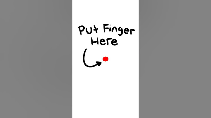 put your finger here. trust me. #animation