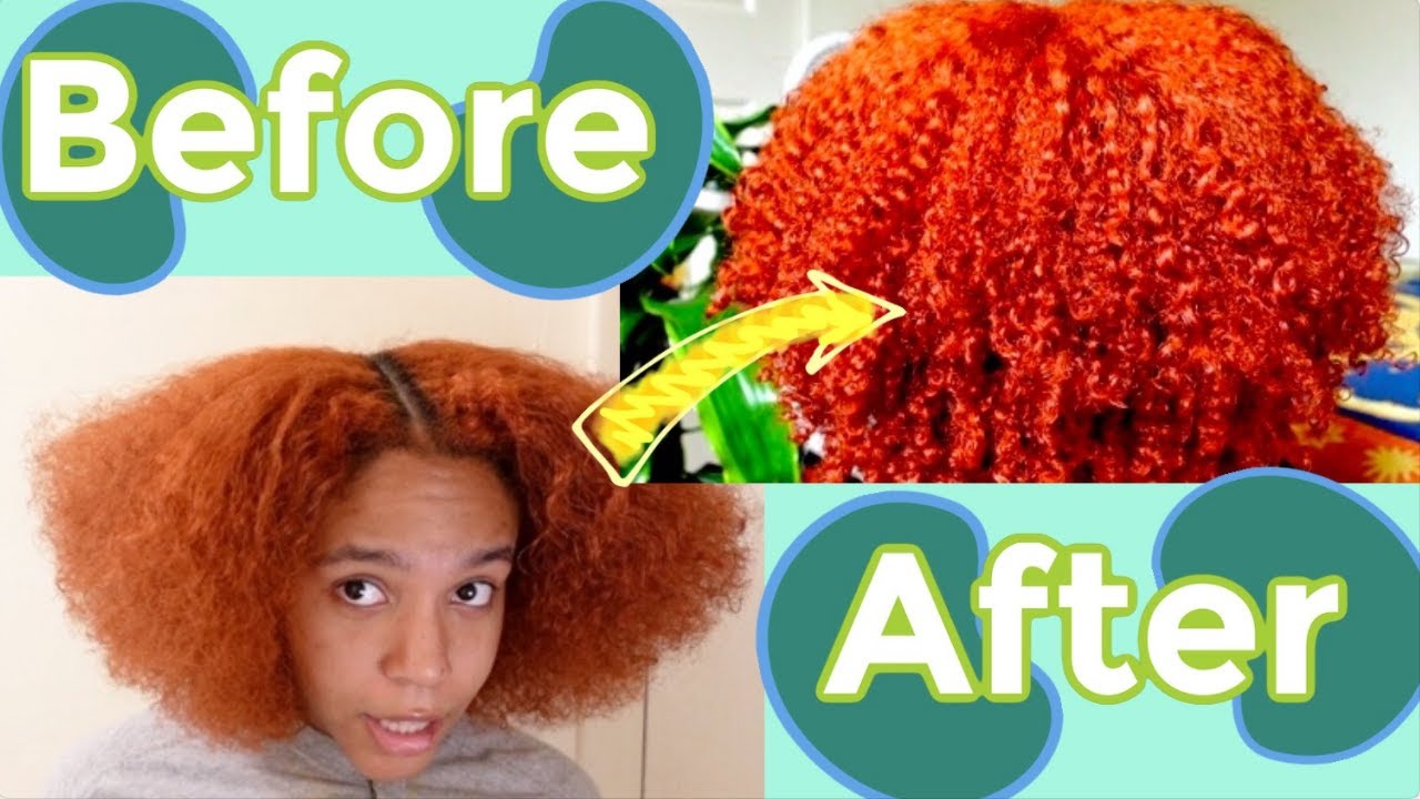 Dying My Natural Hair Orange/Copper/Red/Ginger NO BLEACH...tik tok3