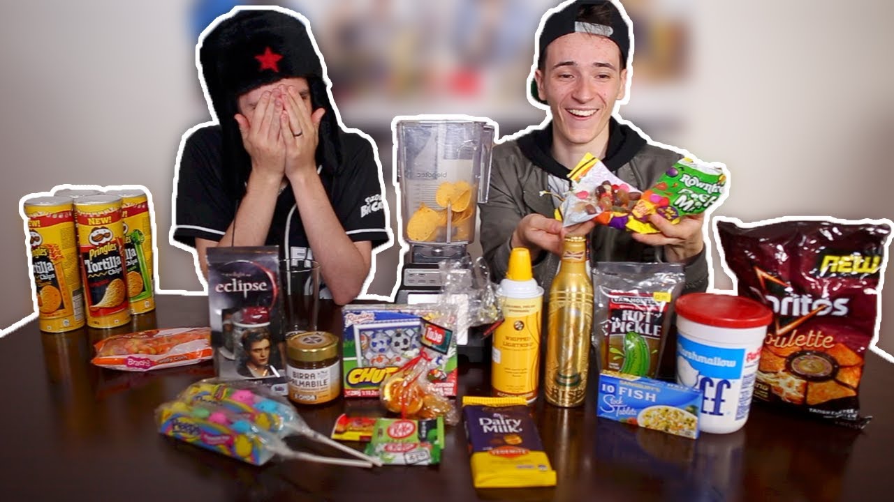 BLENDING EXPIRED FOOD (Extremely Gross Smoothie Challenge