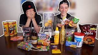 BLENDING EXPIRED FOOD (Extremely Gross Smoothie Challenge) | WheresMyChallenge