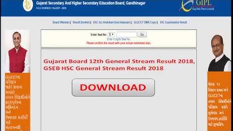 GSEB HSC General Stream Result 2018, Gujarat Board 12th Results 2018 @gseb.org