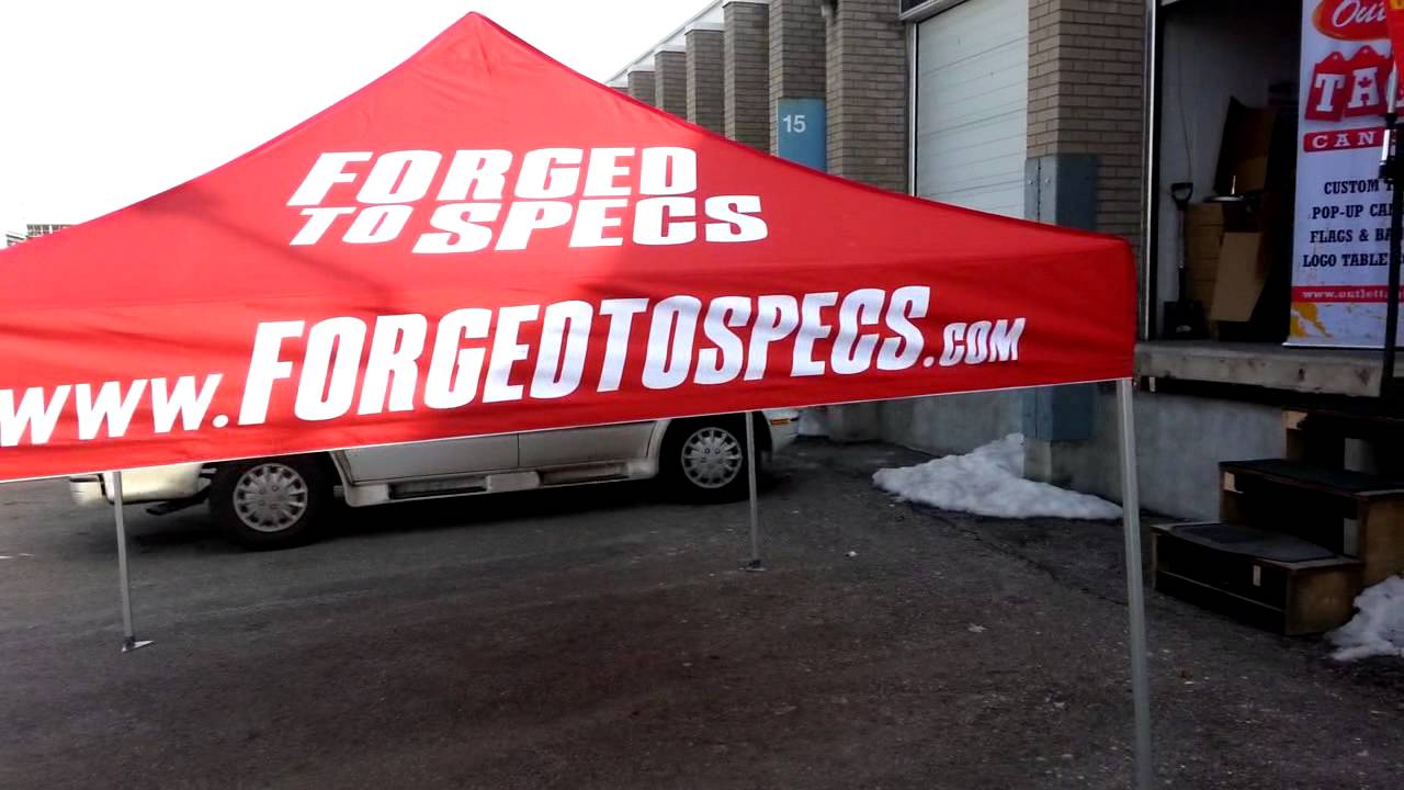 CUSTOM MADE TENT FOR FORGED TO SPECS - By OutletTags.com