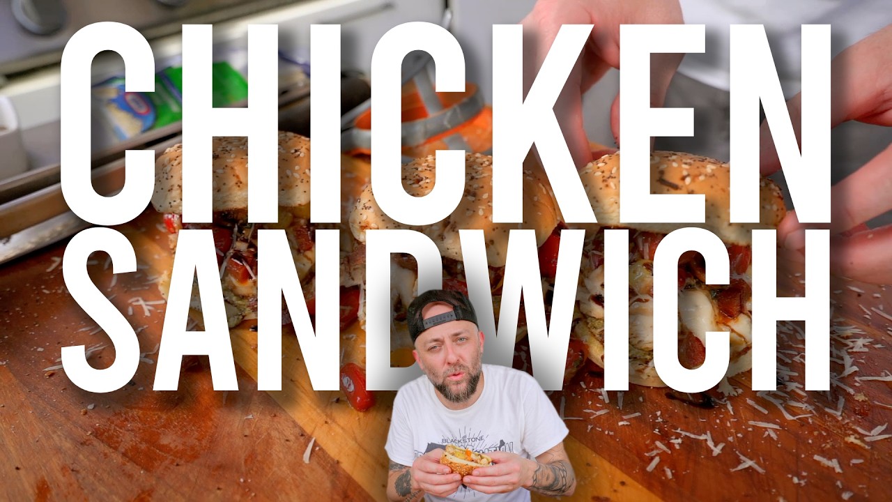 Parmesan Ranch Chicken Sandwich on the Blackstone Griddle