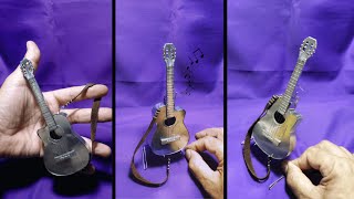 How to make a mini guitar : DIY crafts