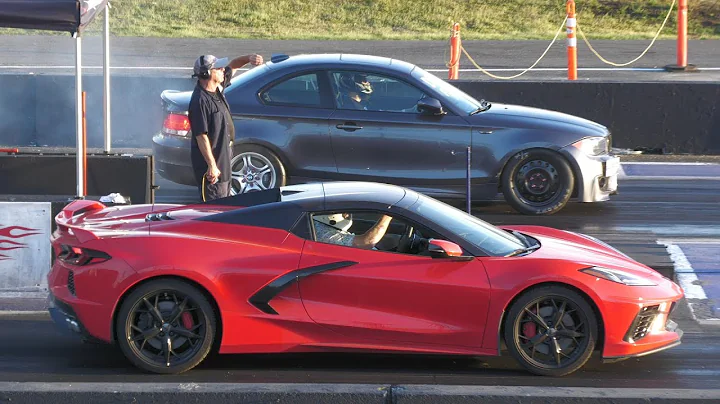C8 Corvette vs BMW - drag race