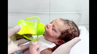 Cute Little Nicu Baby Feeding Time Nurse Ki Pyar Bhari Care