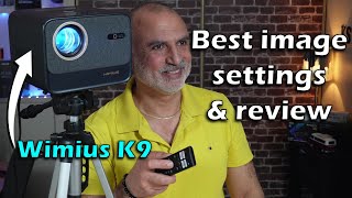 Wimius K9 projector best image settings & full review