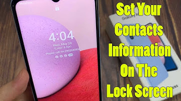 Samsung Galaxy A13: How to Set Your Contacts Information On The Lock Screen