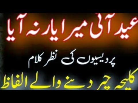 عید آئی میرا یار نہیں آیا