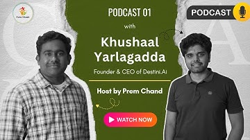 Khushaal Yarlagadda Founder  of Destini.ai on AI, startup journey, Astrology | YuvaVikash Podcast 01