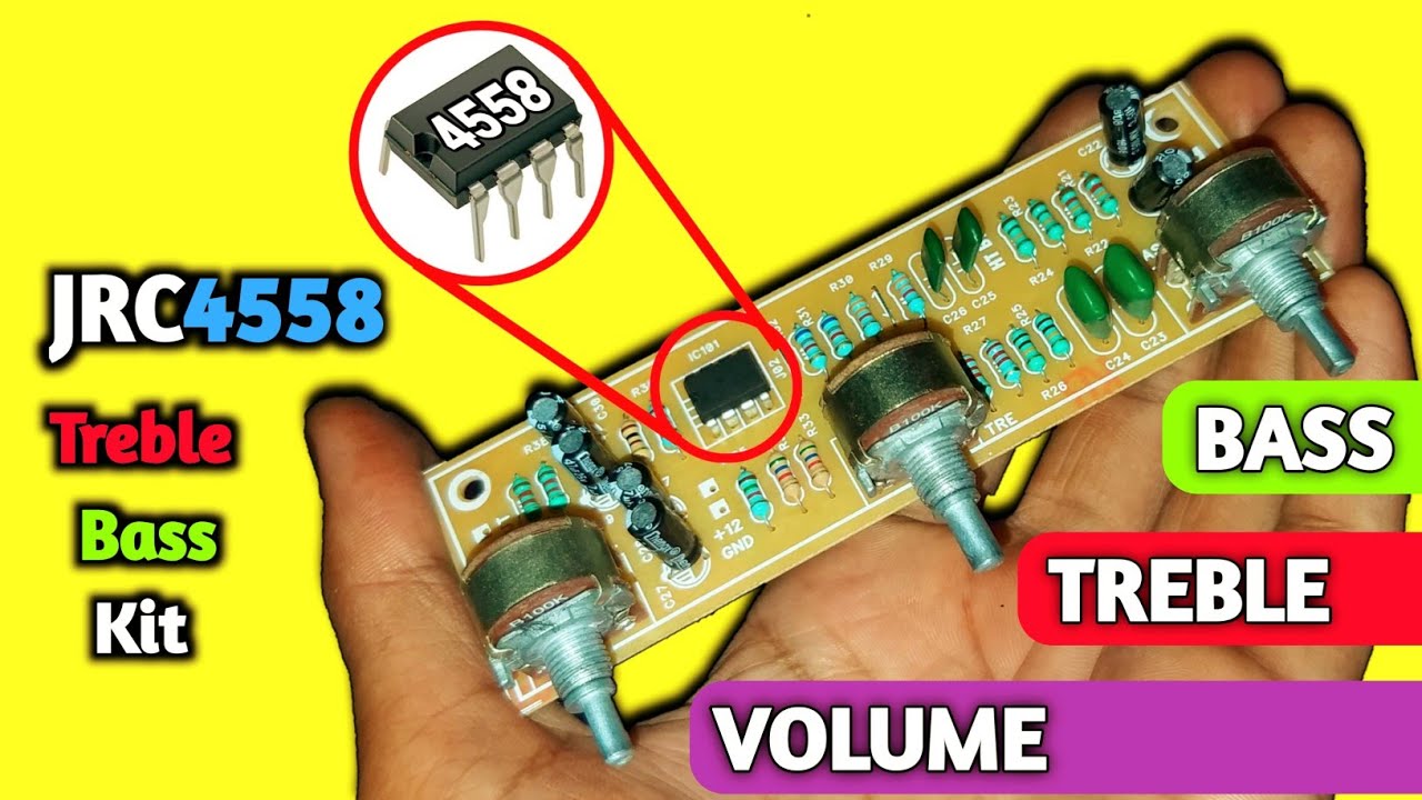 4558 Bass Treble जबरदस्त Kit || हिंदी || (You Like Electronic ) - YouTube | Bass Treble Circuit Diagram 4558 | | YouTube