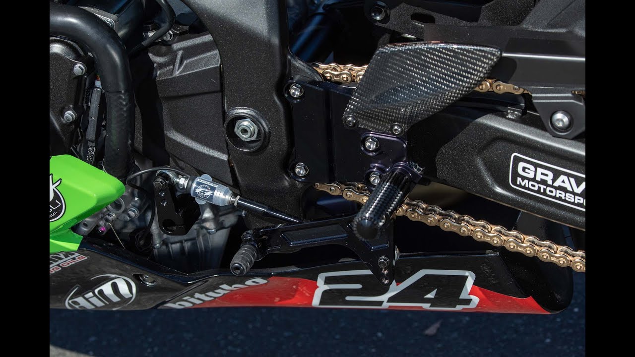 Kawasaki ZX-4RR / ZX-4R Adjustable Rearsets - Graves