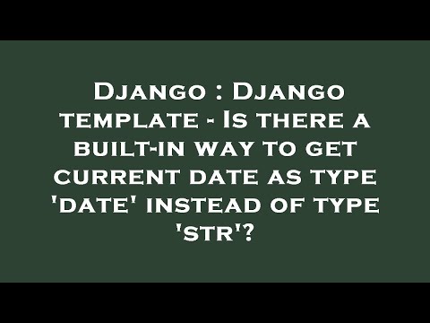 Django : Django