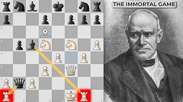 The Most Famous Chess Game in History — The Immortal Game (1851) | Adolf Anderssen vs Kieseritzky