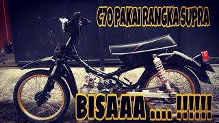 #motoranmenn || HONDA C70 pakai rangka supra bisa