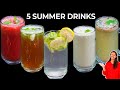 5 easy summer drinks          5 summer drinks recipe  kabitaskitchen