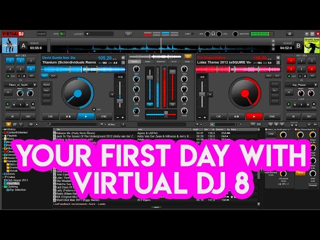 Your First Day With Virtual DJ 8 - Tutorial for new DJs class=