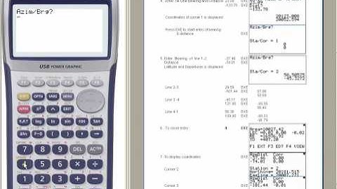 Casio fx9860G Old Survey / Boundary Computation
