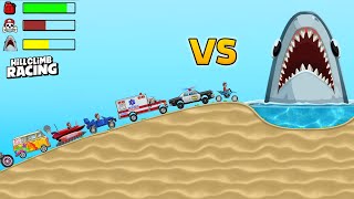 Hill Climb Racing - SHARK vs ALL VEHICLES | GamePlay screenshot 3